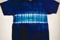 Stripe Blue Black Tie Dye T-shirt