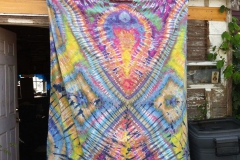 Extra Large Tie Dyed Tapestry in Rainbow